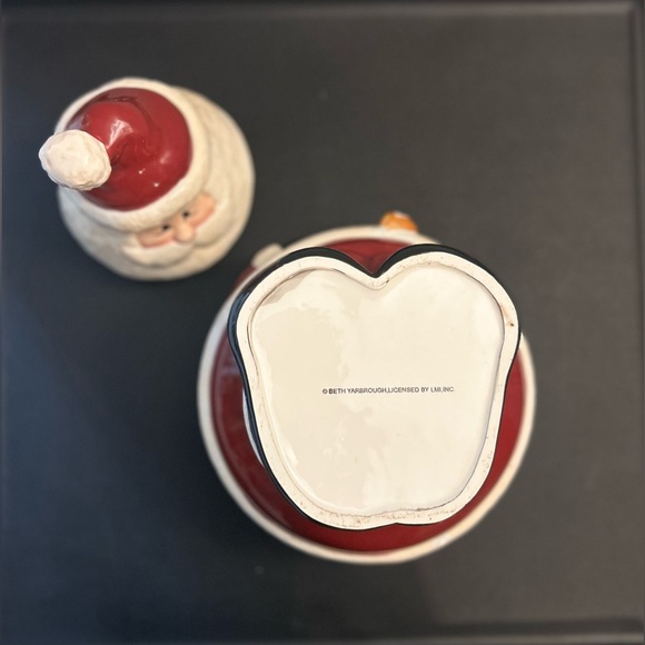 Vintage Beth Yarbrough Santa Claus with Gingerbread Man Christmas Cookie Jar - Picture 10 of 10